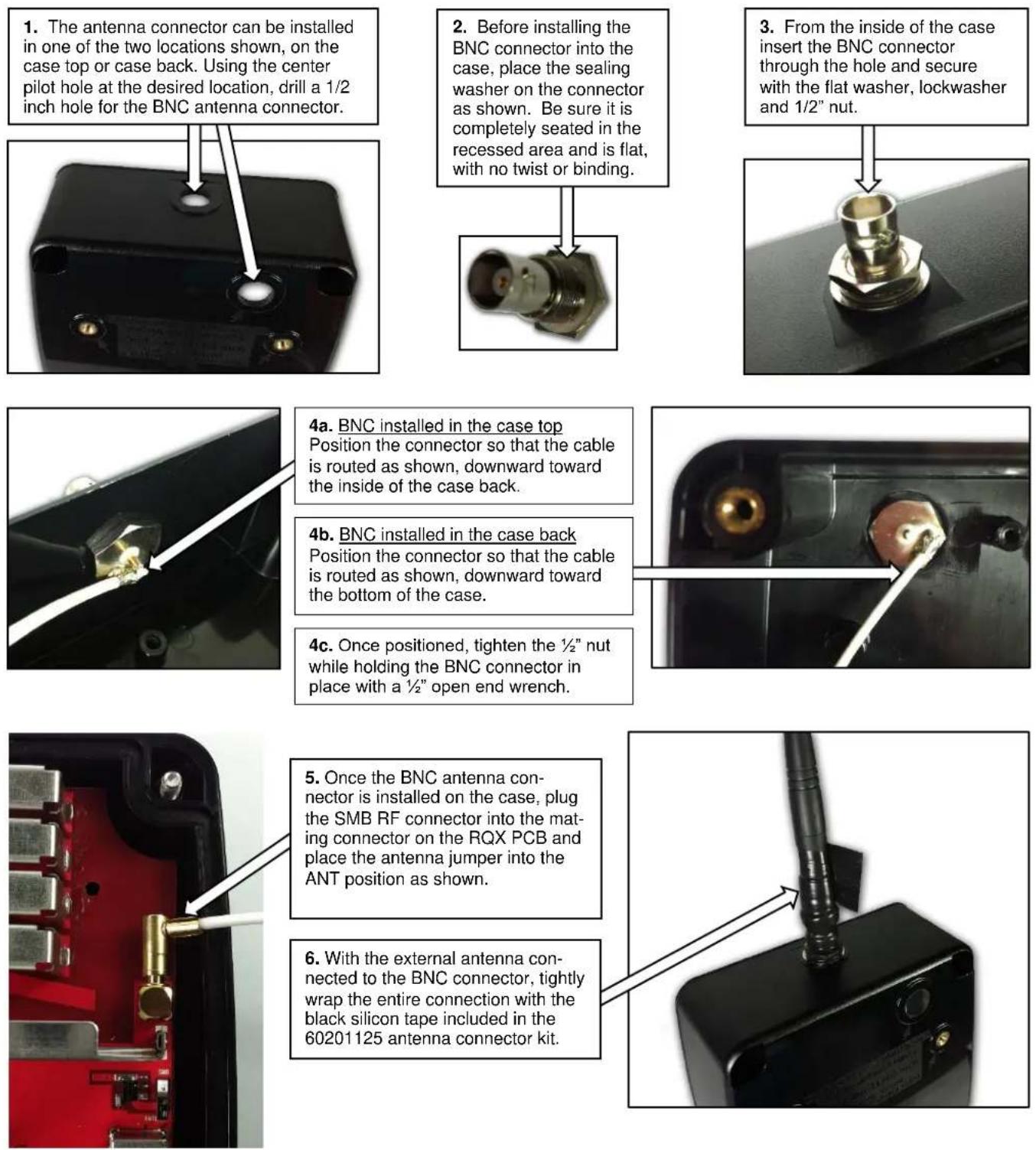 Ritron RQX-411-G - OPTIONAL DMR-SERIES EXTERNAL ANTENNA INSTALLATION INSTRUCTIONS. - 1