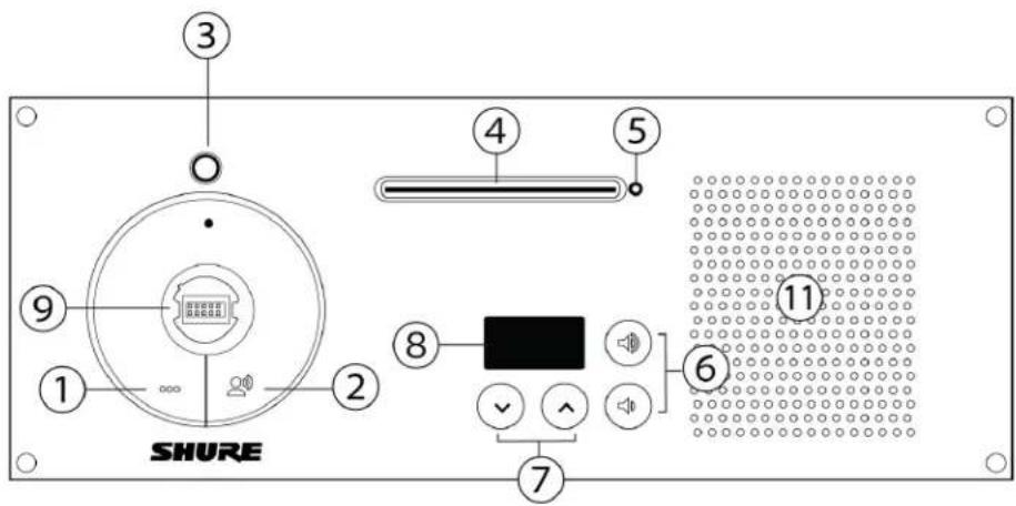 3 4 5 9 1 2 8 SHURE 6 7 11