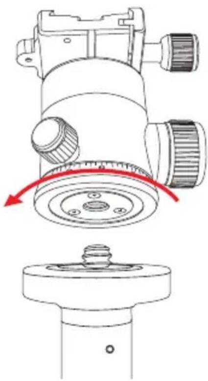 Oben CT-3586 - THE TRIPOD MOUNTING SCREW - 2