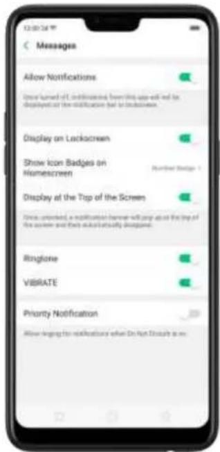 Messages Allow Notifications User turned off. And it is done when you want to be displayed at the notification that is connected. Display on Lockscreen Show icon badges on Homescreen Number Design Display at the Top of the Screen Focus unlocked, a notification winner will wrap about the top of the screen and then auto clickify discharges. Ringlone VIBRATE Priority Notification Allow ringing the notifications when On High Strategy as we.