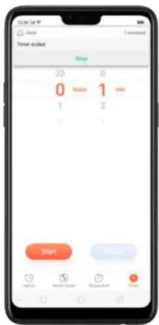 12:00:34 W Clear Time ended Stop 23 0 Name 1 Yes 1 1 Start