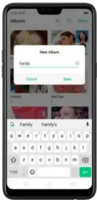 New Album Family Cancel Save Family Family's q w e r t y u i o p a s d f g h j k l z x c v b n m 1123