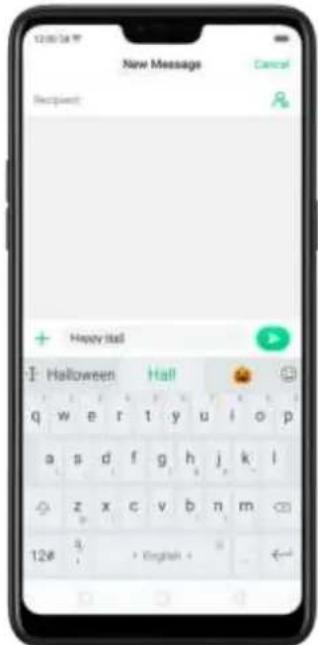 New Message Recipient: Happy Hall Halloween Half q w e r t y u i o p a s d f g h j k l z x c v b n m 126 3/4 English +
