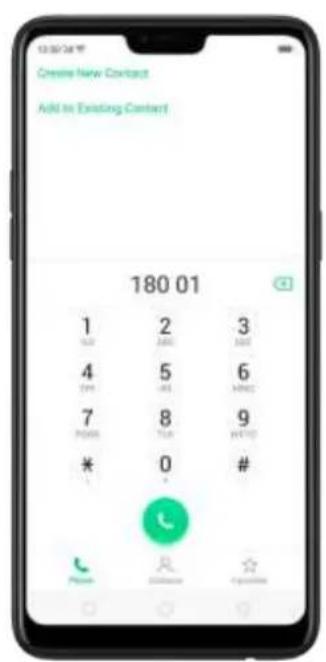 180 01 1 2 3 4 5 6 7 8 9 * 0 # Created New Contact Add to Existing Contact