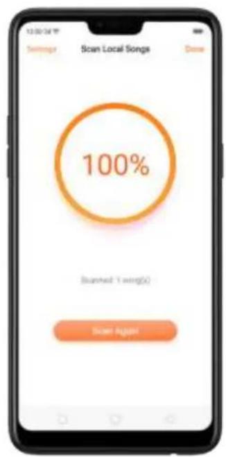 Scan Local Songs 100% Scaned: 1 wing(x) Scan Agarist