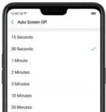15 Seconds 30 Seconds 1 Minute 2 Minutes 5 Minutes 10 Minutes 30 Minutes