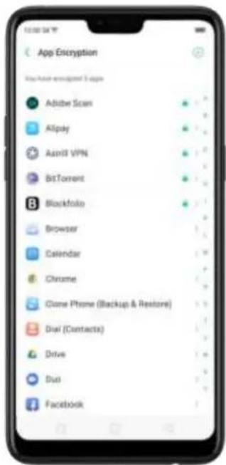 App Encryption New Active Engranted T-Apps Adobe Scan Allpay Azeri3 VPN BitTorrent Blackfolio Browser Calendar Chrome Clone Phone (Backup & Restore) Dual (Contacts) Drive Dual Facebook