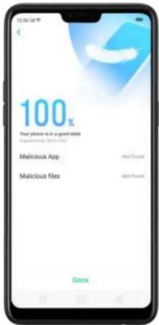100% Your phone is in a good state Supercomputer (Windows Not) Malicious App Malicious Files Done