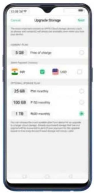 12:08 Jul Cancel Upgrade Storage This is currently recommended to offer 5% Cloud storage reserves (each is defined and recommended, will be provided for available, lower rated, also free and more than 5 GB) Available - Plus 5 GB Free of charge Select Payment Options NAT USD OPTIONAL UPGRAGE YEAR 25 GB ₱50 monthly 100 GB ₱150 monthly 1 TB ₱600 monthly You can choose the most suitable offer from desired for an upgrade for a higher cloud storage. Initially purchased so far that you not operated with its subscription, part of your payment for this upgrade based on how they buy the cloud stored message will become required.