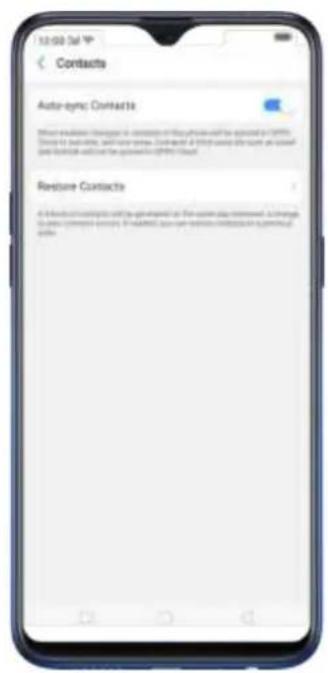 Auto-ync Contacts Restore Contacts