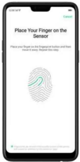Place Your Finger on the Sensor Place your finger on the fingerprint button and then Show it story. Repeat this step.