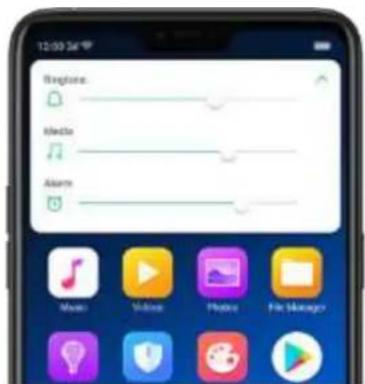 12:00:34" Telephone: Media Alarm Music Video Radio File Manager