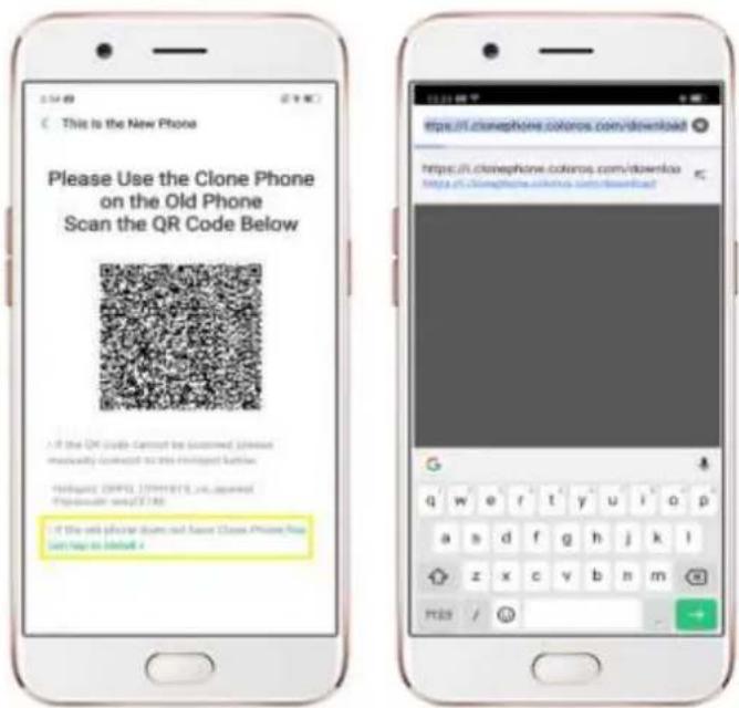 This is the New Phone Please Use the Clone Phone on the Old Phone Scan the QR Code Below If the QR code cannot be processed, please missually connect to this version's website. HabApp (HAP) 10948153.26, approved Piposatute only(2):180 If the old phone uses and serves Clone Phone, you set up to default e https://clonephone-colors.com/download/ https://clonephone-colors.com/download/