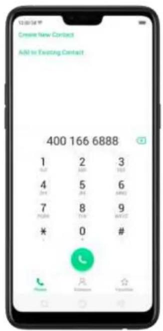 Create New Contact AM to Existing Contact 400 166 6888 1 2 3 4 5 6 7 8 9 * 0 # OK