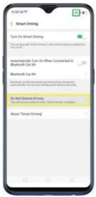 12:00 PM Smart Driving Turn On Smart Driving "How can be done to "Smart Driving" or the control center to qualify from it as off" Automatically Turn On When Connected to Bluetooth-Car X4 Bluetooth-Car X4 Do not Disturb Driving This will compare effective when "Smart Driving" is required. About "Smart Driving"