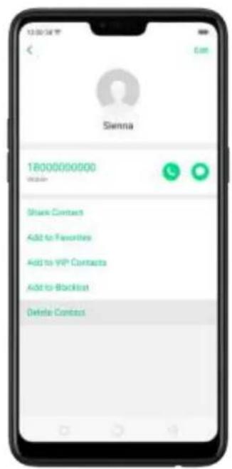 13:00 PM Sienna 18000000000 Add to Favorites Add to VIP Contacts Add to Blocklist Delete Contacts