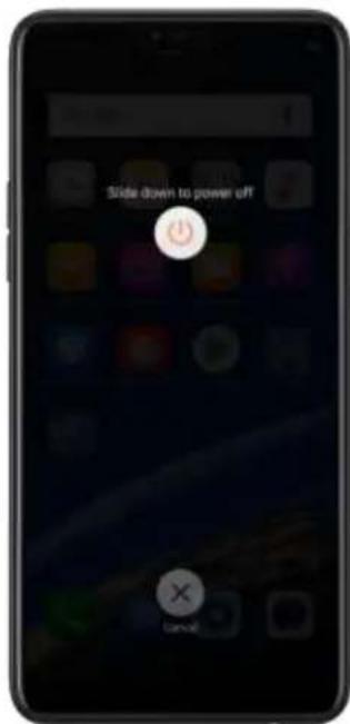 Slide down to power off Cancel