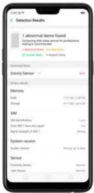 1 abnormal items found Contracting after eaves service for professional Healing to recommended 1 abnormal items 2 unknown items 3 normal items 4 aligned items Comercial Items Gravity Sensor Score Effect Results Memory Size: 3.97.026-1.428 MB Width: 47.7.08-1.54-0.50 SM SM Identification: 7.5ms Items SM 1 have any signal: 7.5M Signal strength of SM 1: 500mg System version Systems version: Normal up to 12 items Sensor Specificity Sensor: Normal Light Sensor: Normal