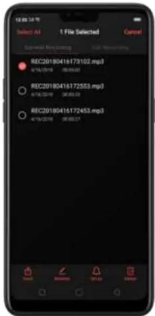 选择 5 号 Select All 1 File Selected Cancel Subtotal Flow scoring USB Monitoring REC20180416173102.mp3 4/16/2018 00:00:00 REC20180416172553.mp3 4/16/2018 00:00:00 REC20180416172453.mp3 4/16/2018 00:00:27