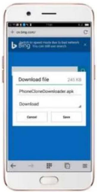 Download file 245 KB PhoneCloneDownloader.apk Download Cancel Save