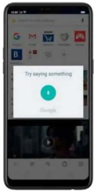 Try saying something Google
