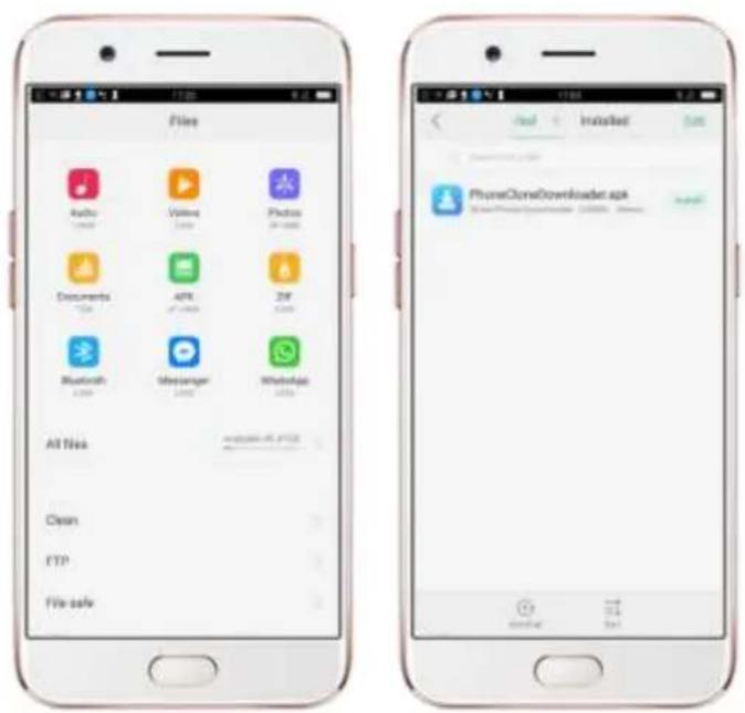 Files Radio Video Photos Documents APIs ZRF Bluetooth Messenger WhatsApp All Files Clean FTP File safe PhoneCloneDownloader Iraq