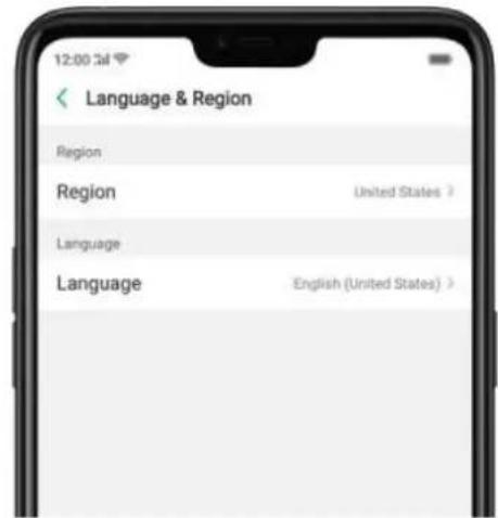 12:00:34 Language & Region Region Region United States > Language Language English (United States) >