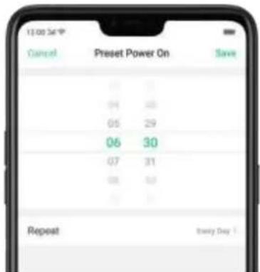 12:00 Sep Cancel Preset Power On Save 06 30 07 31 08 59 09 1 Repeat Early Day 1