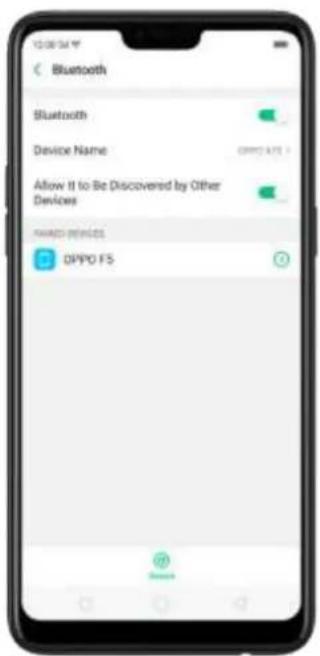 Bluetooth Bluetooth Device Name Allow It to Be Discovered by Other Devices RANGE MODELS OPPO FS