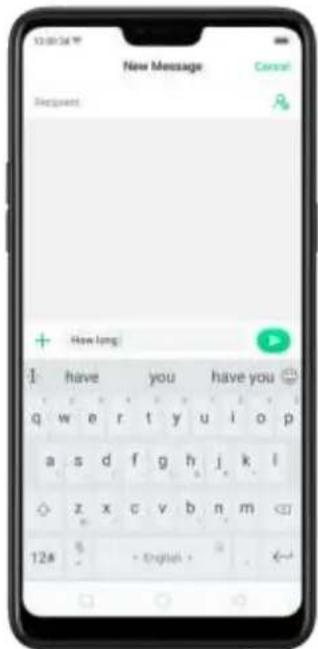 New Message Cancel Request + How long I have you have you q w e r t y u i o p a s d f g h j k l ◇ z x c v b n m 12s 5 - English -