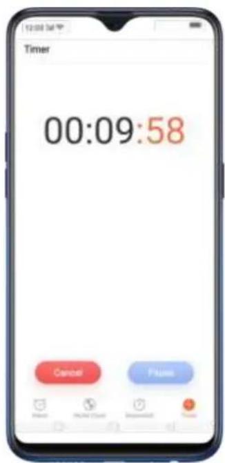 Timer 00:09:58 Cancel Finish