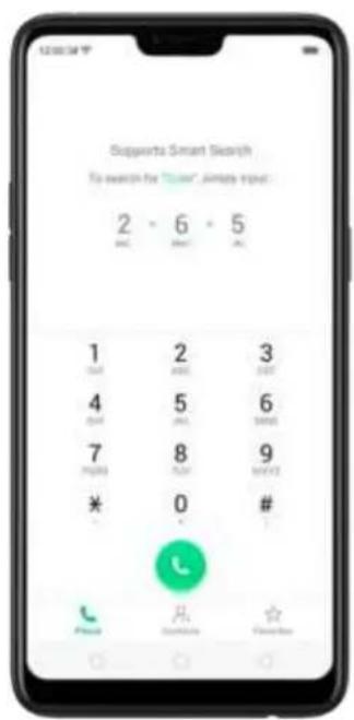 Suggests Smart Search To search for "one", implies input: 2 6 5 1 2 3 OUT 4 5 6 OUT 7 8 9 IMPORT 0 # * # Phone Platform Facebook