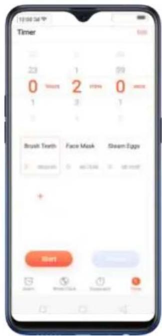 Timer 23 0 1 1 2 17% 0 1 3 1 Brush Teeth Face Mask Steam Eggs + Enter