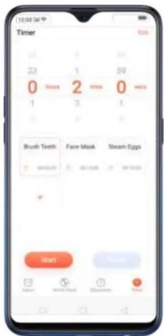 12:00:34 Timer 23 0 1 2 59 0 house 2 mings 0 waccs 1 3 1 Brush Teeth Face Mask Steam Eggs T +