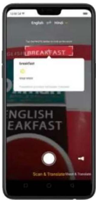English Hindi THE NEW YORK TIMES BREAKFAST breakfast WELCOME Transmitting passengers to Belize Personal ENGLISH EAKFAST Scan & Translate/Street & Translation