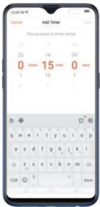 12:00 Sat Cancel Add Timer Please enter a timer name 0 14 59 0 15 0 16 3 3 12x 8 Done