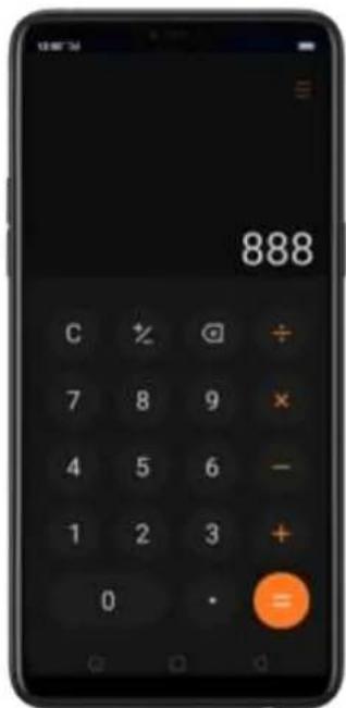 888 C % @ ÷ 7 8 9 × 4 5 6 - 1 2 3 + 0 • =