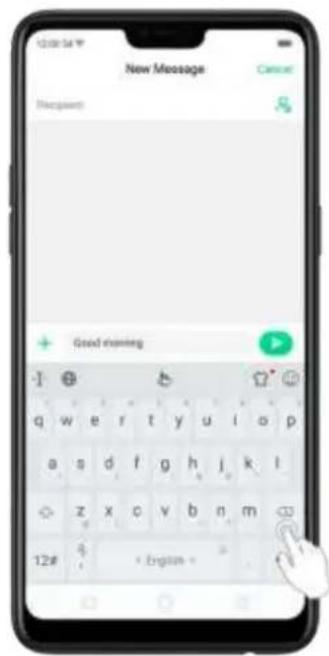 New Message Incorrect Good evening 12# • English •