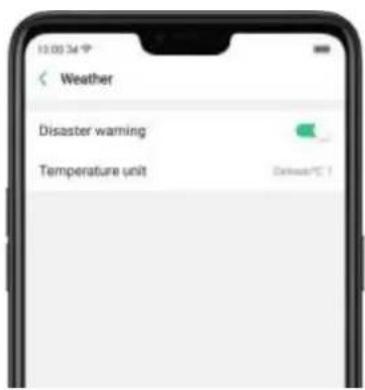 Weather Disaster warning Temperature unit Deluxe/PC 1