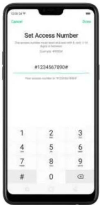 1234567890# First access number in 1234567890#