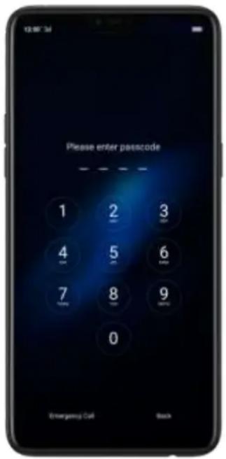 Please enter passcode 1 2 3 4 5 6 7 8 9 0 Emergency Call Back