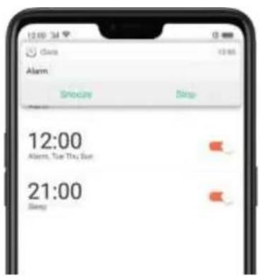 12:00 Clase 12:00 Alarm Squeeze Sleep 12:00 Alarm, Tue Thu Sun 21:00 Sleep