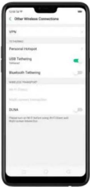 Other Wireless Connections VPN USB Tethering Bluetooth Tethering WISLOSE TRANSPORT Wi-Fi Disney Multi-accuracy Communication DLNA Please touch any Wi-Fi Ethernet using WiFi Ethernet and High-order Ethernet