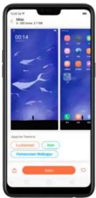 00:14 Apply the Theme to: Lockscreen Icon HomeScreen Wallpaper Anim