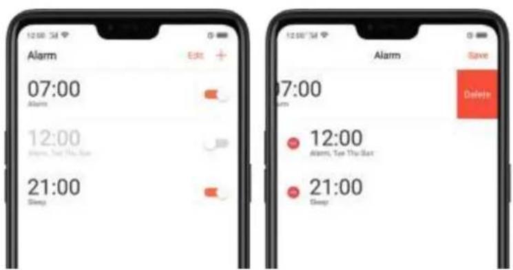 12:00 Alarm 07:00 Alarm 12:00 Alarm, See The Sun 21:00 Sleep Alarm 7:00 Alarm 12:00 Alarm, See The Sun 21:00 Sleep Save Delete