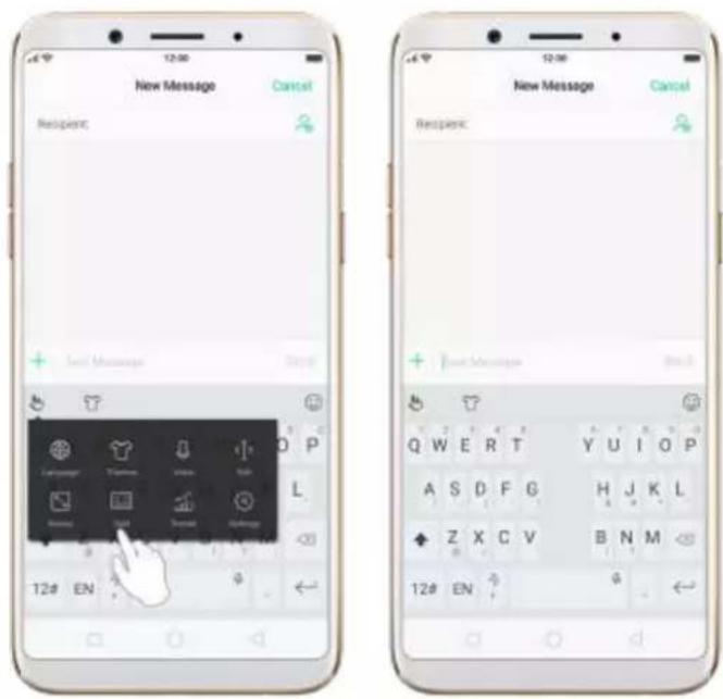 OPPO F5 Youth - Split keyboard - 1