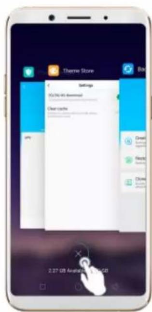OPPO F5 Youth - Close apps - 2