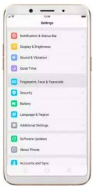 OPPO F5 Youth - Use fingerprint to reset passcode - 2