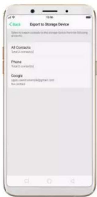 OPPO F5 Youth - Import and export contacts - 2