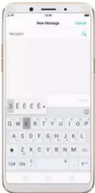 OPPO F5 Youth - Type text - 2